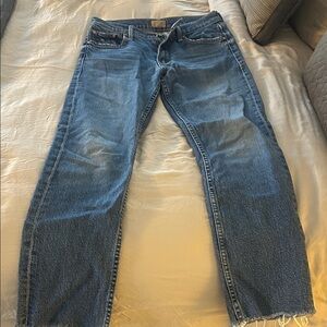 MOTHER Straight Leg Blue Jeans